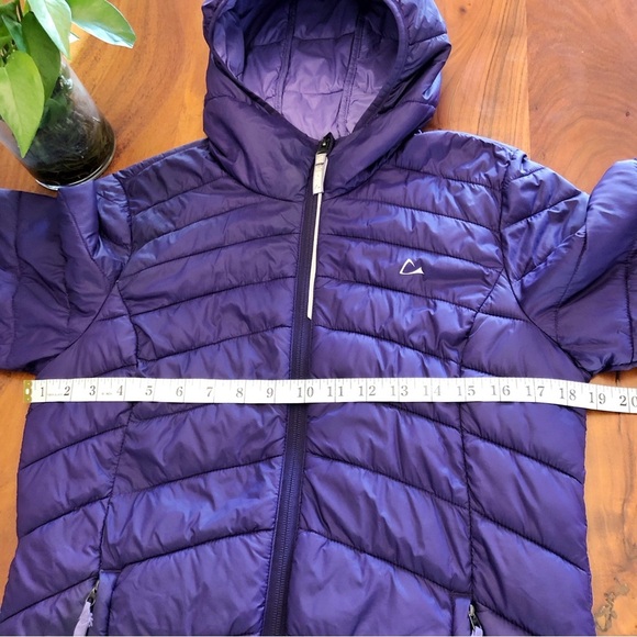 PARADOX Lightweight Packable Winter Purple Short Puffer Hooded Down Jacket Coat. - Picture 10 of 16